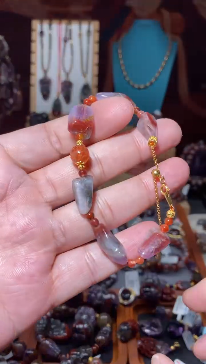 【闪购商品】水晶手链未镶嵌极光23随形