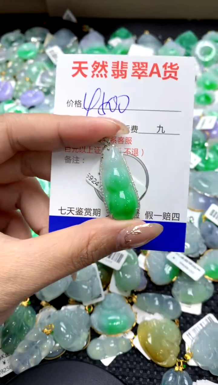 【闪购商品】翡翠颈饰18K金镶嵌1111111111111111
