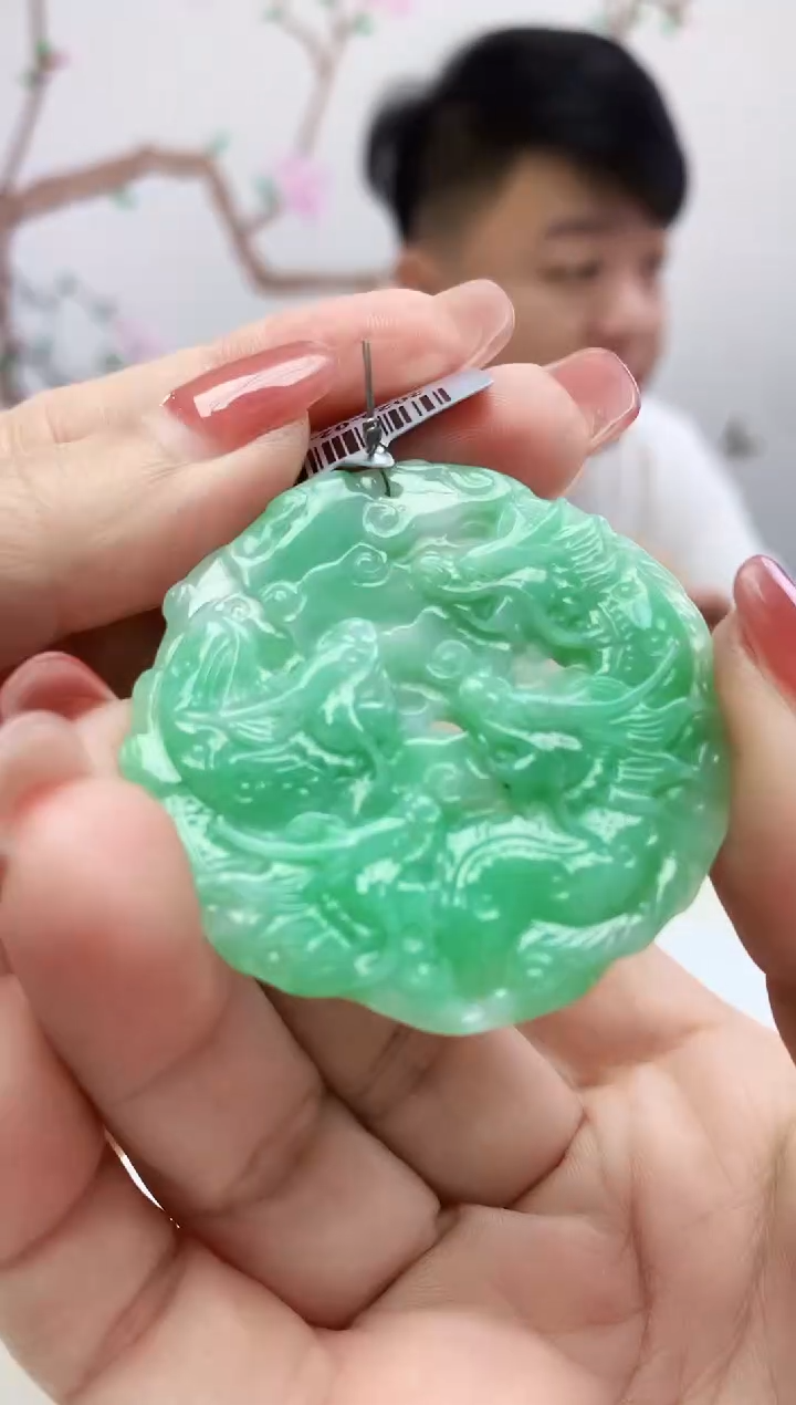 定制翡翠未镶嵌026xm-毛货龙牌47