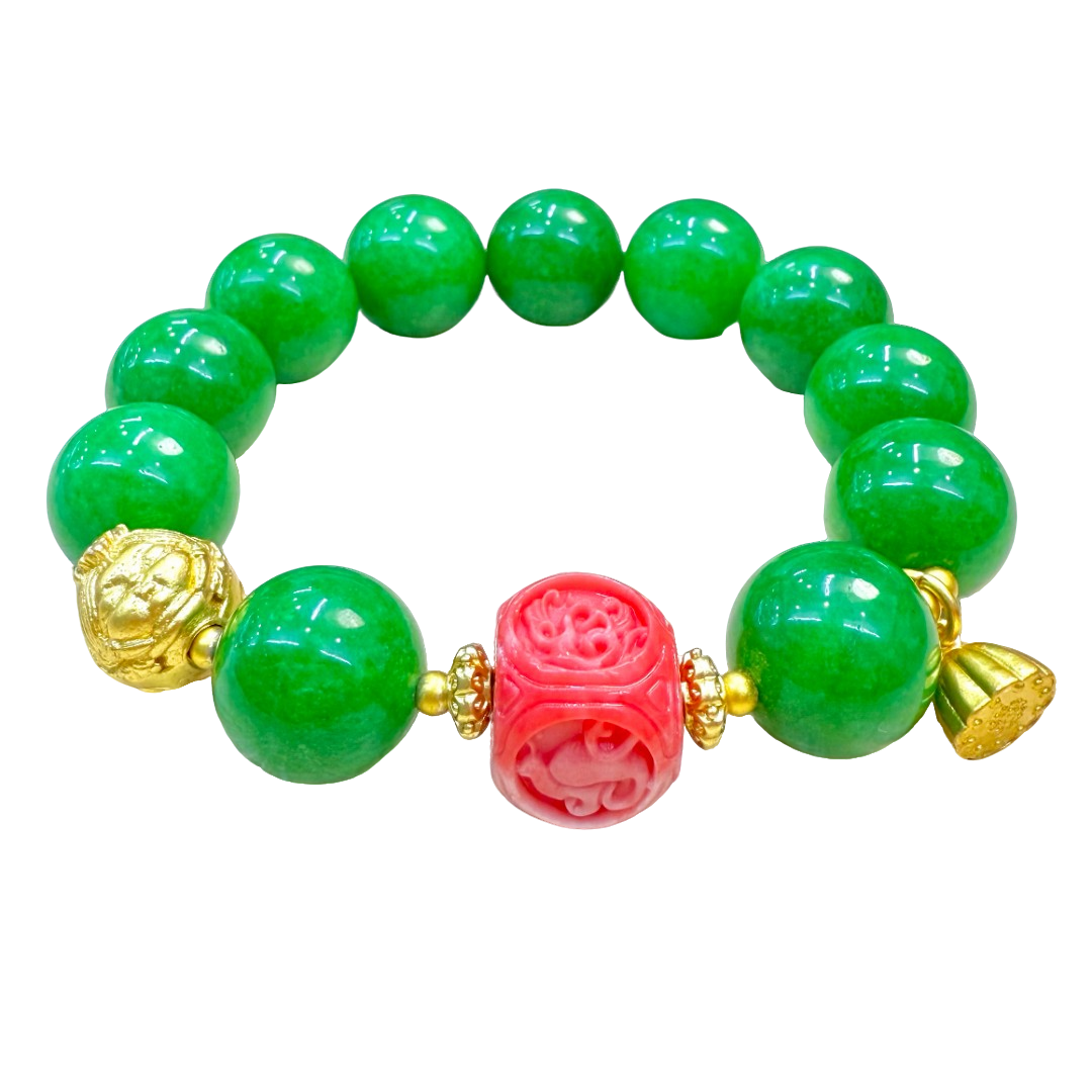 【小天总专属】X033 精美绿手串 多样性发其一