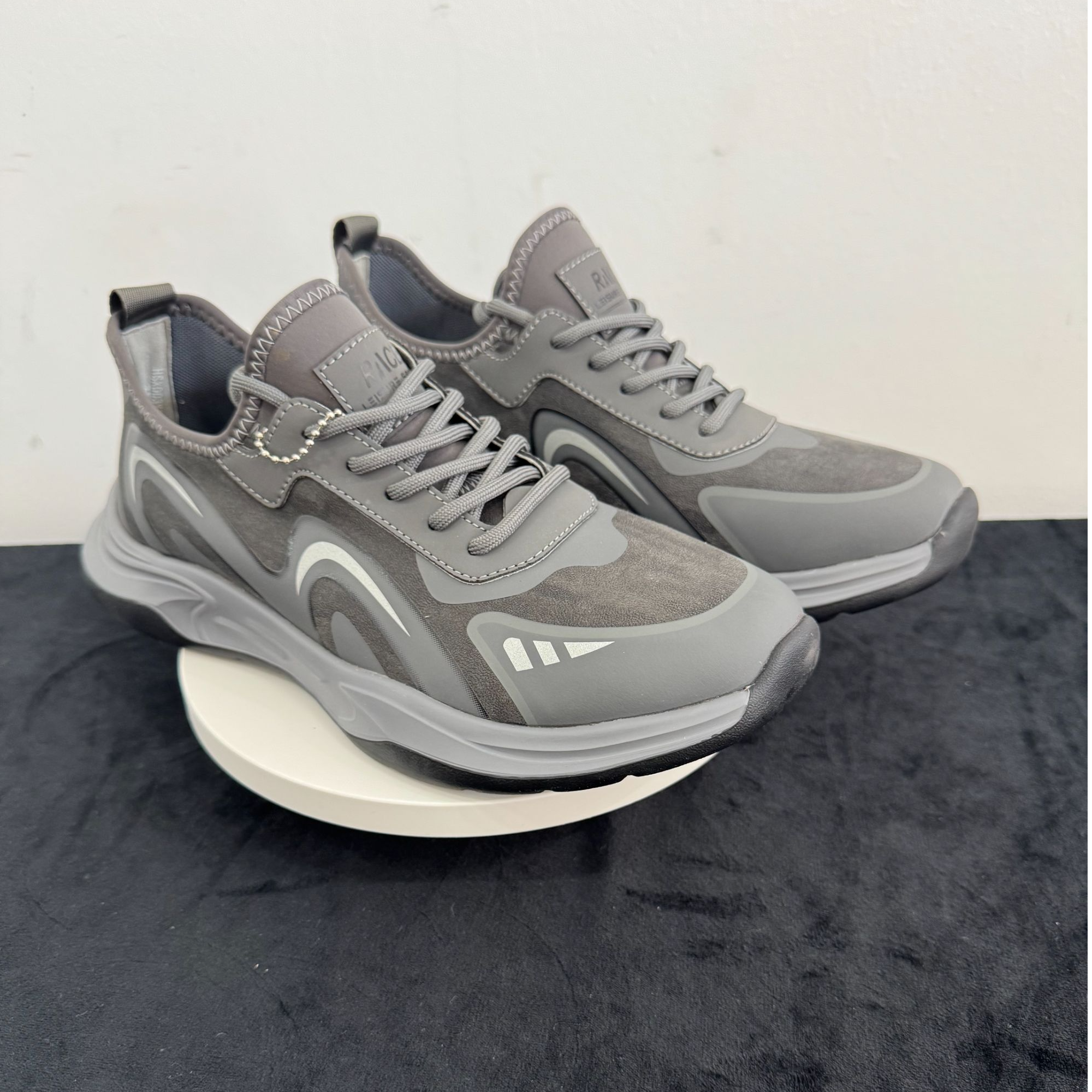 【皮鞋尺码拍】圆头减震布鞋透气男鞋时尚春秋季发泡底网布3Y109L