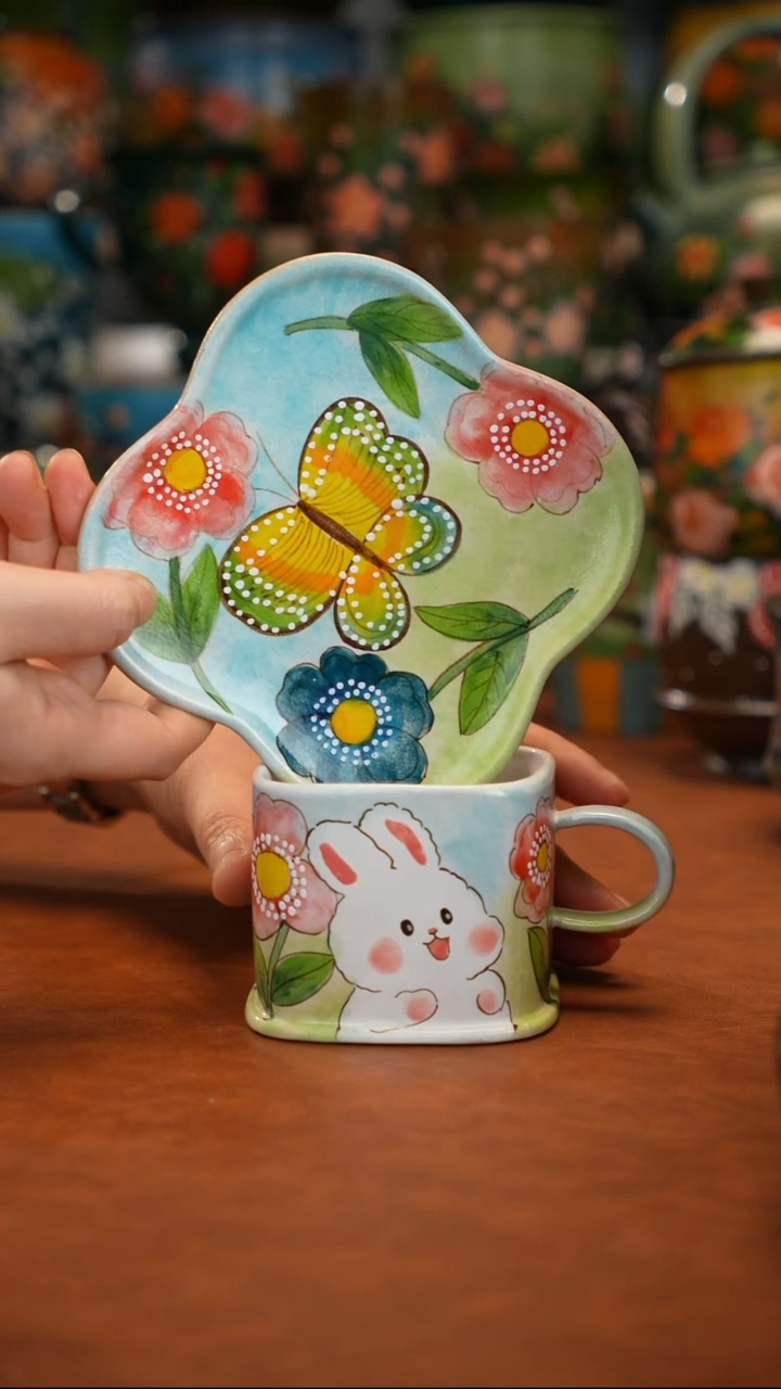 陶瓷油画手绘釉下彩