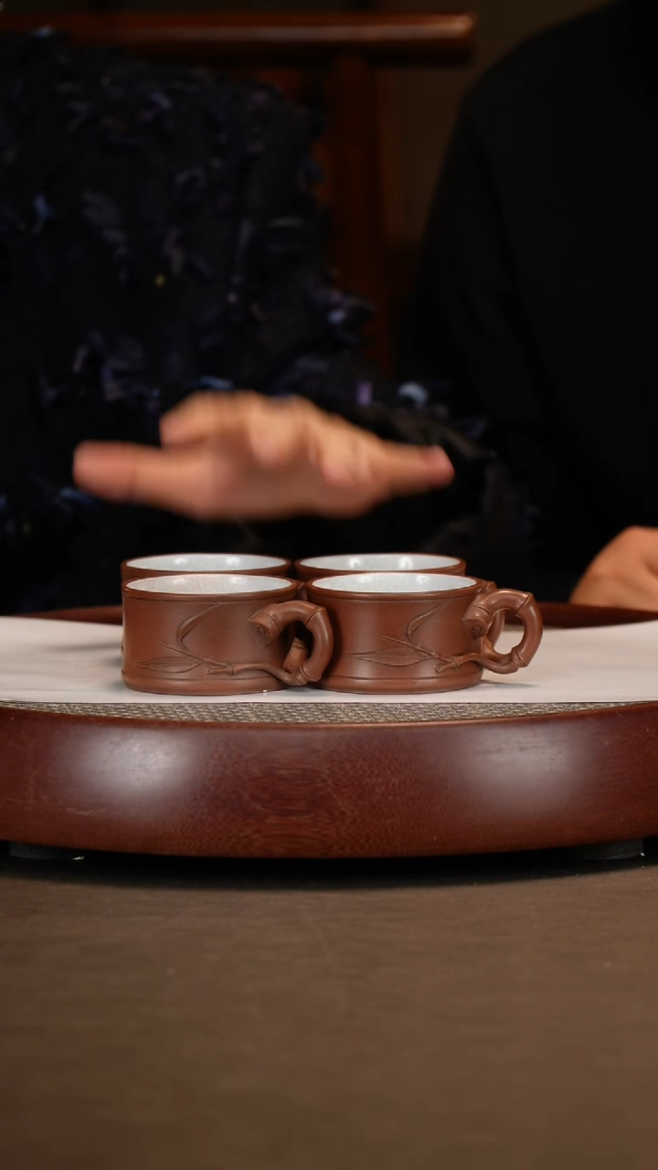 【闪购商品】紫砂茶壶岁寒三友套组+齐白石+长卷画500c