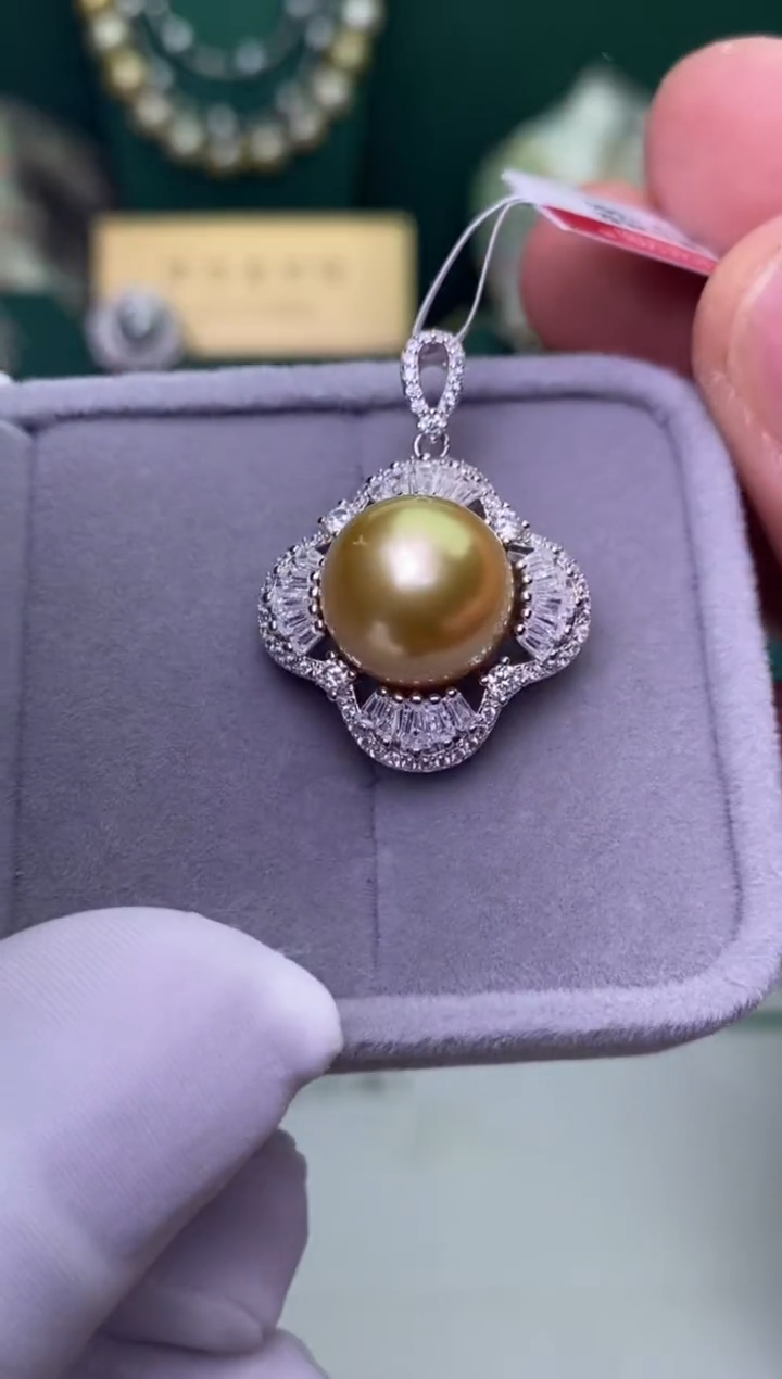 【闪购商品】海水珍珠颈饰银S925镶嵌12-13