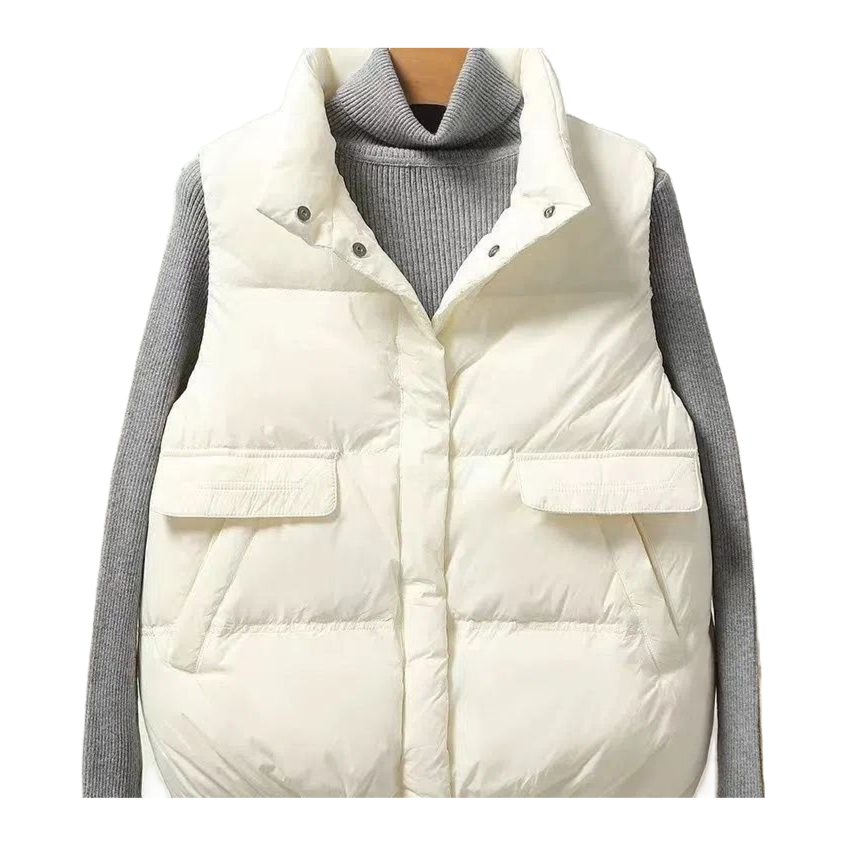 高领宽松韩式百搭百搭风经典马夹复古港风时尚冬季