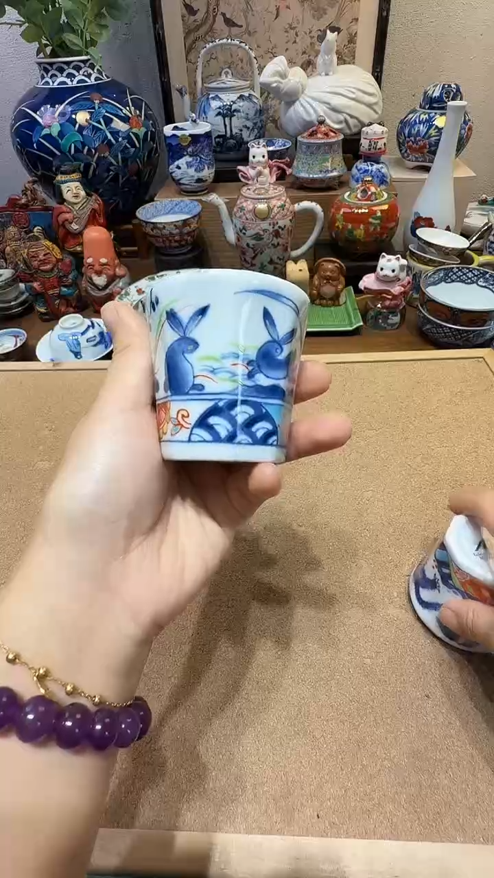 瓷片茉莉甄选小兔子杯