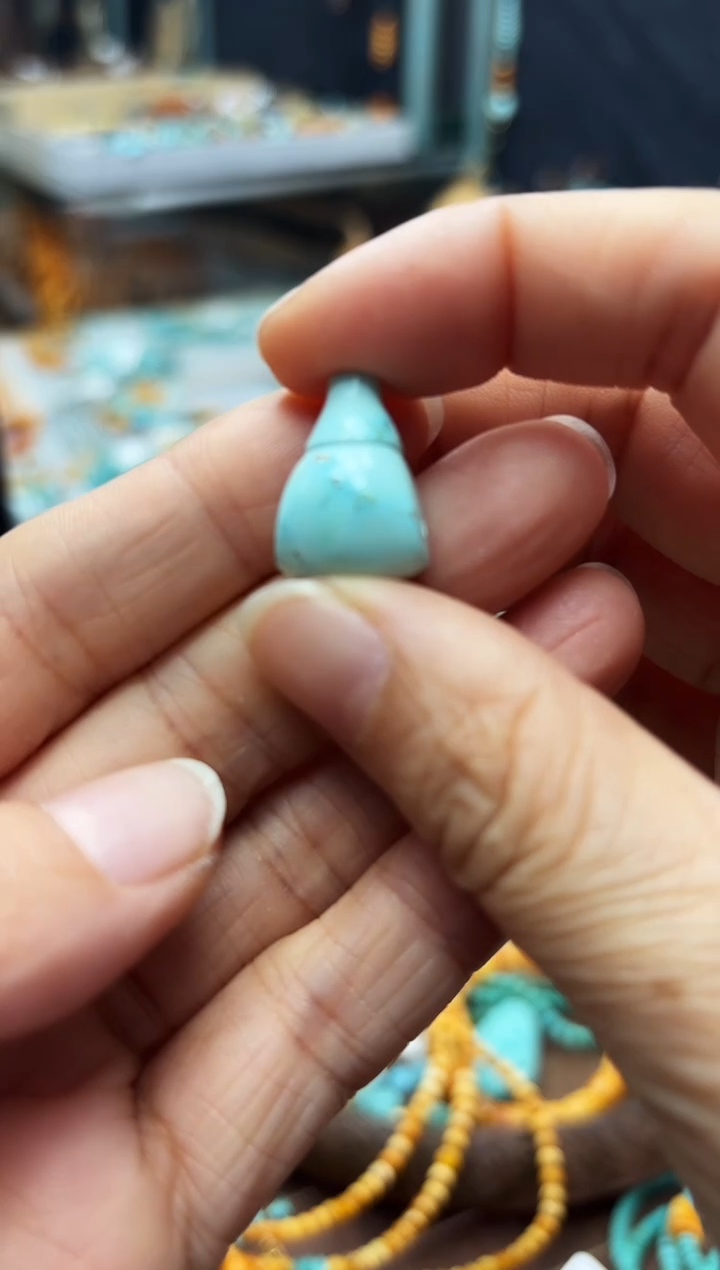 【闪购商品】绿松石三通未镶嵌三通