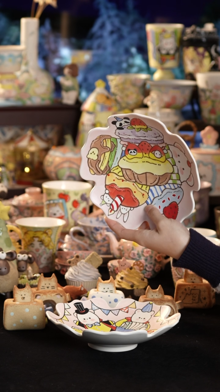 其他陶景德镇釉下彩手绘设计师款陶瓷