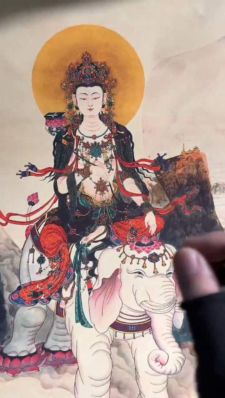 卷轴画天天的唐卡tk160