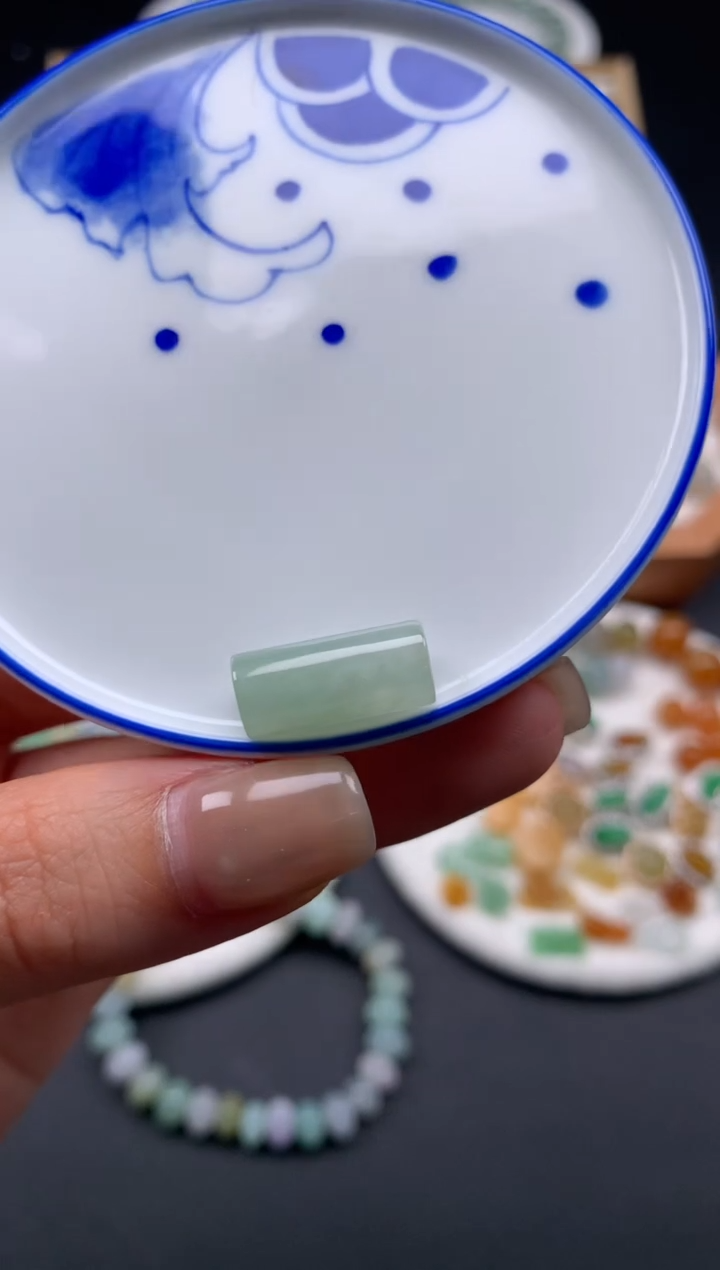 翡翠散珠天然翡翠C078