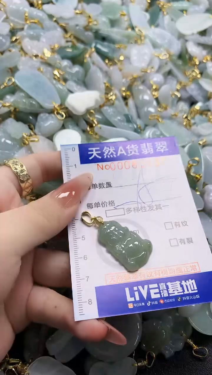 颈饰未镶嵌翡翠天然A货翡翠