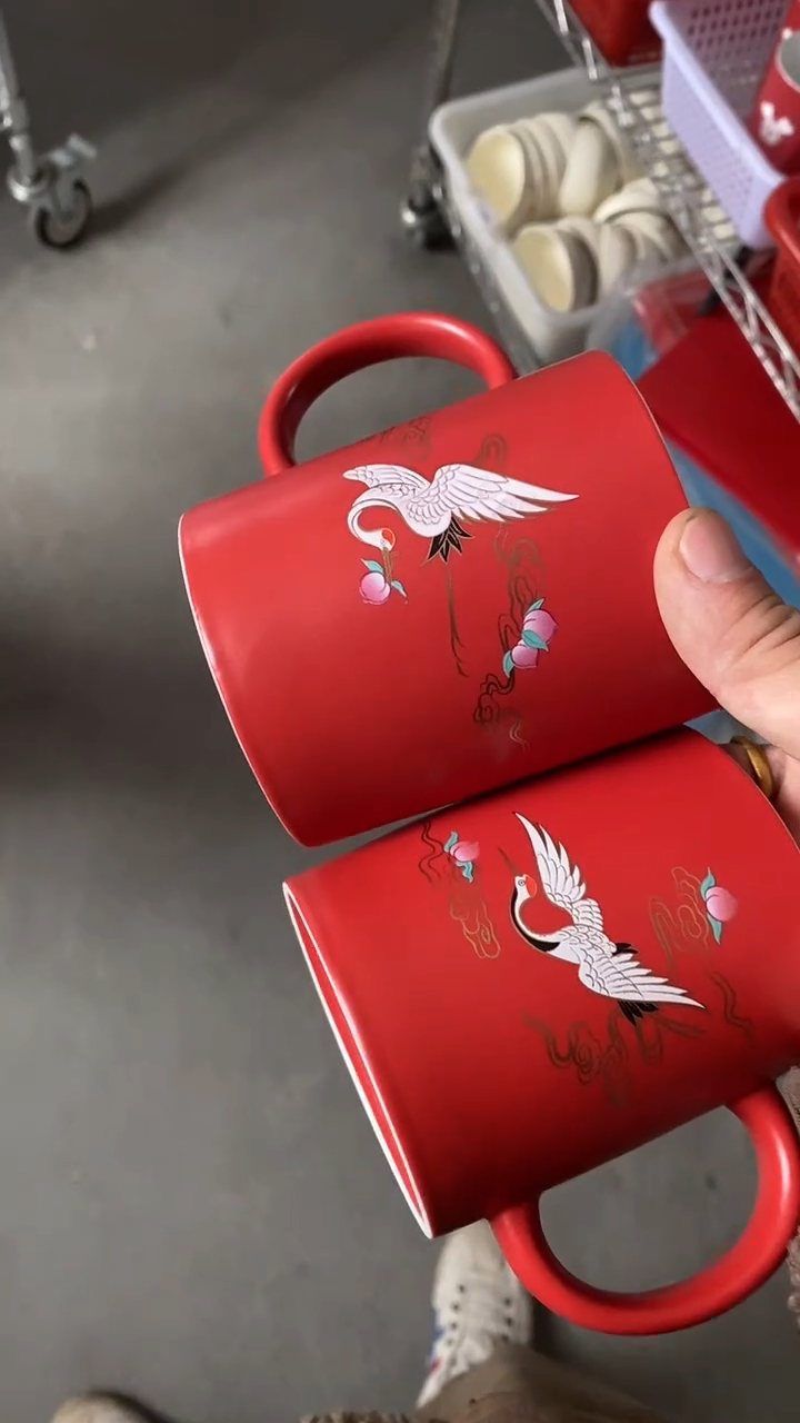 瓷片S582一对陶瓷茶具茶器