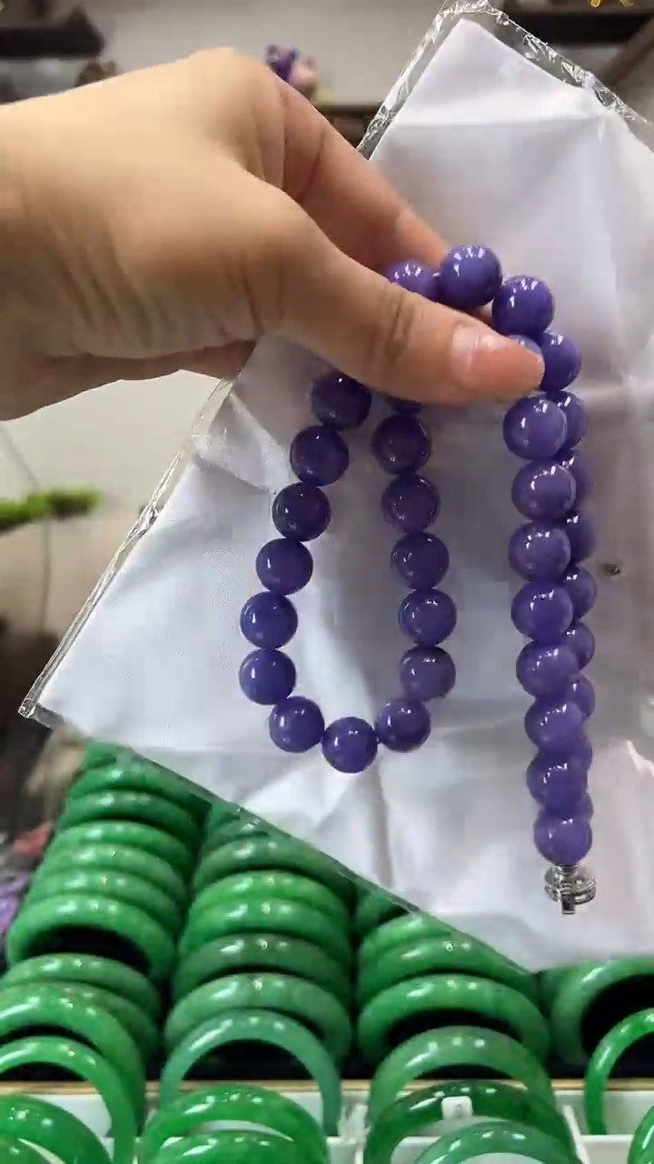 【闪购商品】砖雕a47 紫罗兰项链 大颗粒