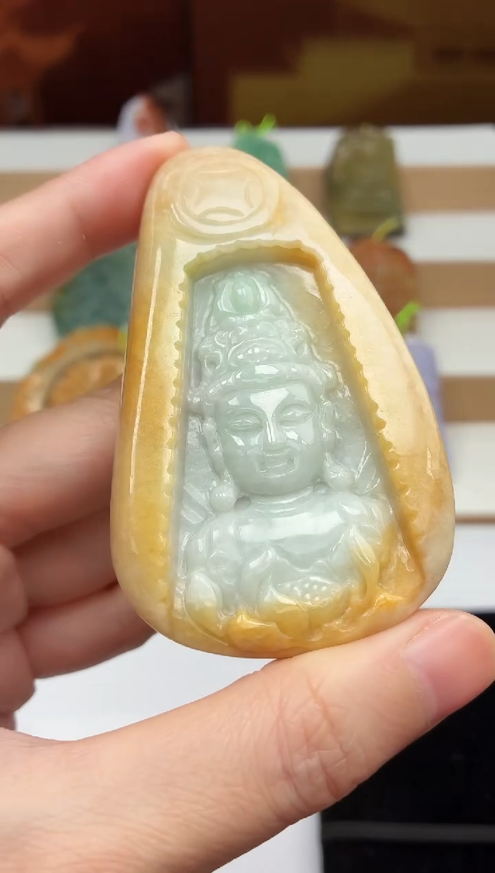 颈饰未镶嵌翡翠牌子