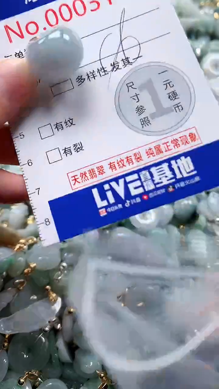 翡翠未镶嵌吊坠(不含链)3109