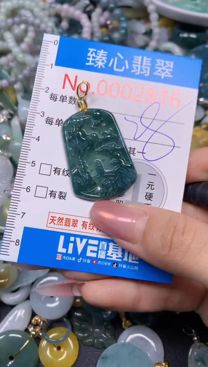 【闪购商品】翡翠颈饰未镶嵌含绳0002816