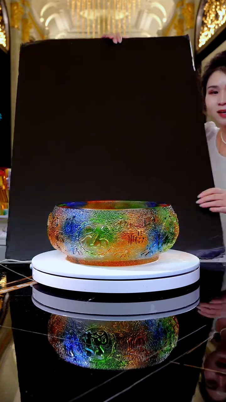 摆件琉璃WG0499琉璃聚宝盆