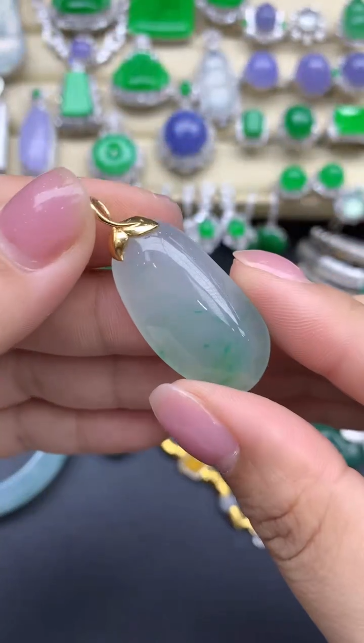 【闪购商品】翡翠颈饰18K金镶嵌242-中国好珍宝