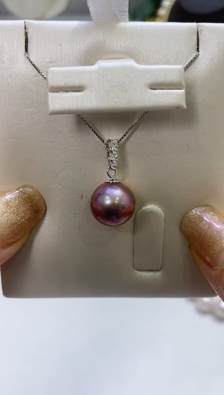 【闪购商品】淡水珍珠LL银S925镶嵌珍珠吊坠@@c1215