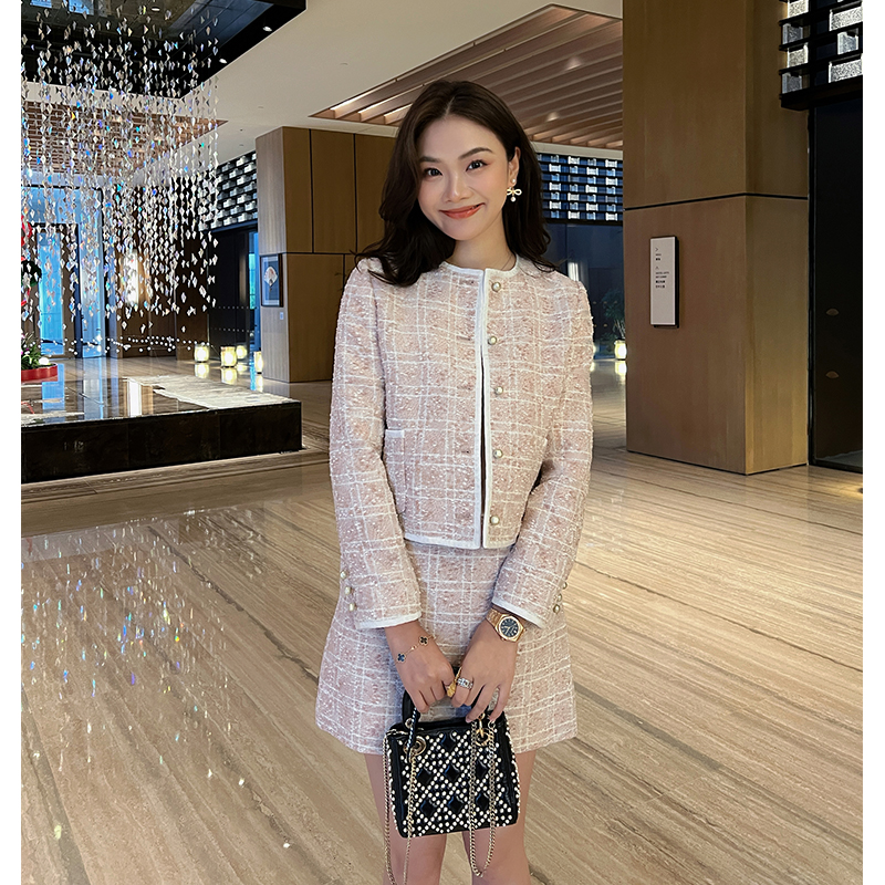 【琳媚】“半裙”轻奢高级感花呢半裙女