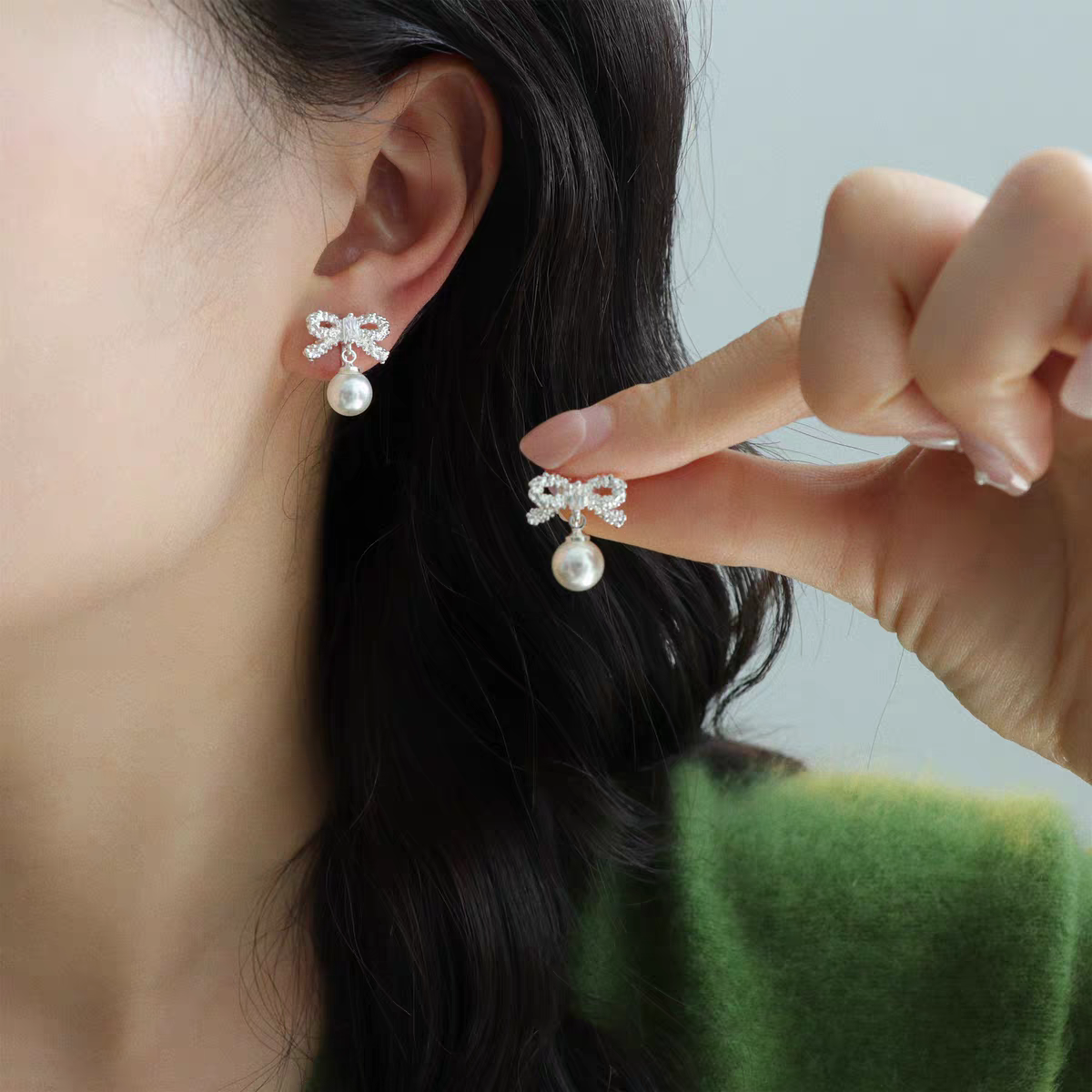 铜合金耳饰 【E102】新款气质温柔精致百搭耳环