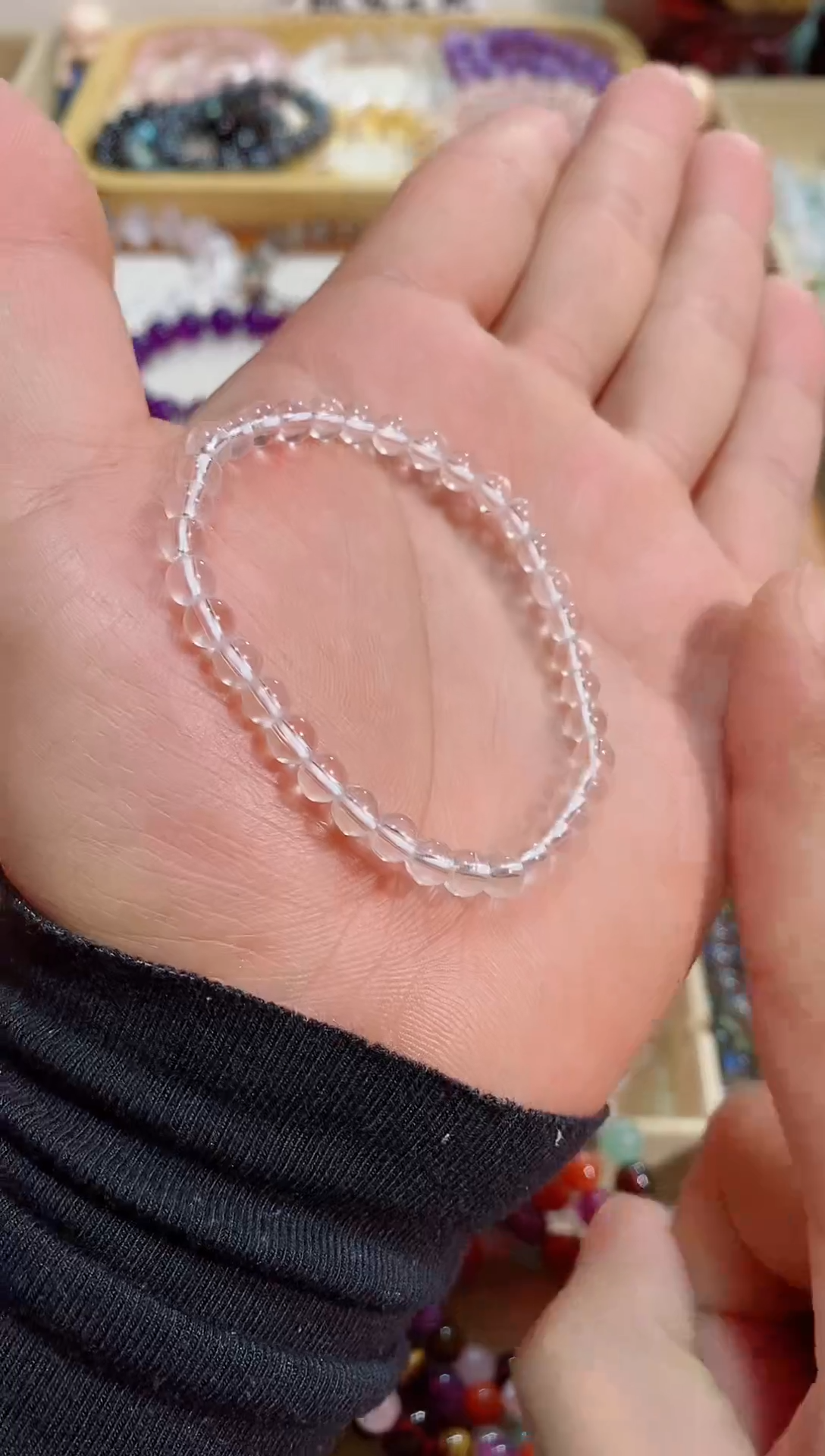 【闪购商品】水晶手链未镶嵌白水晶5m+ (多样性发其一）