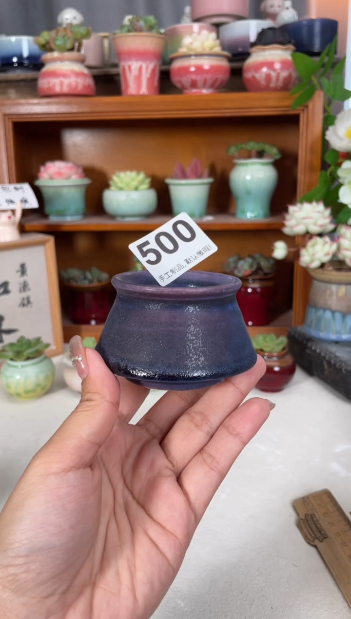 瓷片500知木小芳花盆