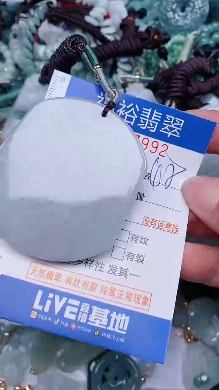 翡翠未镶嵌颈饰...0007992