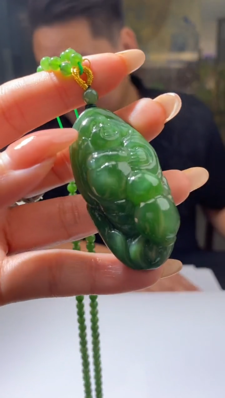 和田玉未镶嵌吊坠(不含链)41223