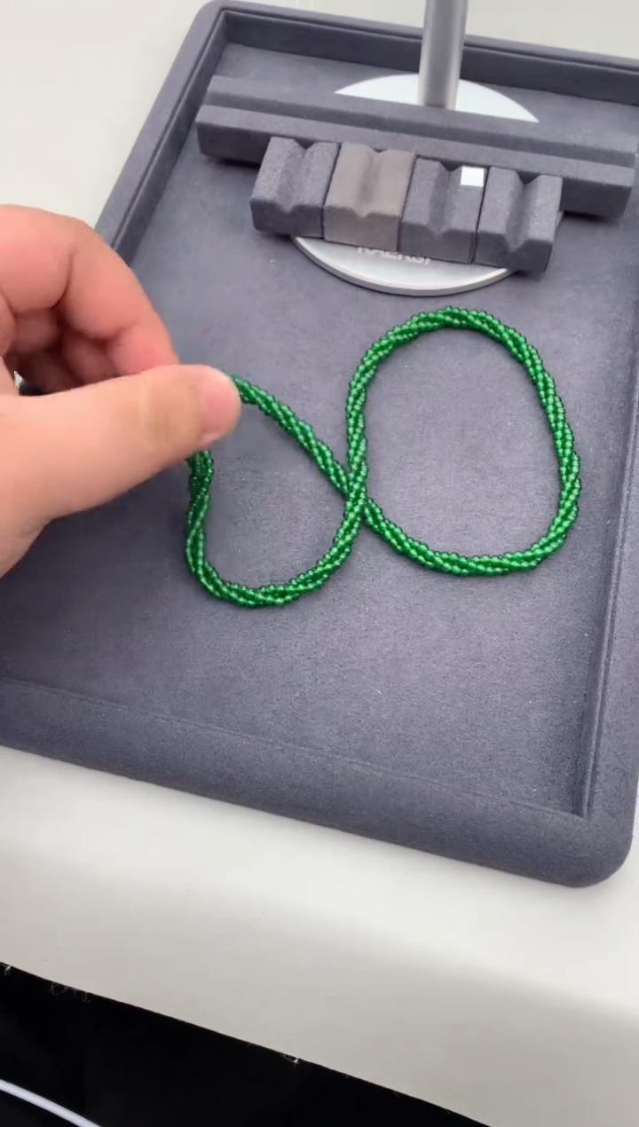 【闪购商品】翡翠项链18K金镶嵌翡翠项链