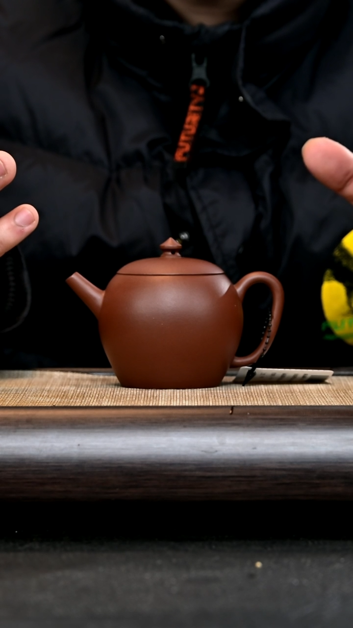 【闪购商品】紫砂茶壶Ah3732 明式巨轮 红紫泥