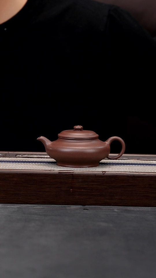 【闪购商品】紫砂茶壶紫泥全手虚扁