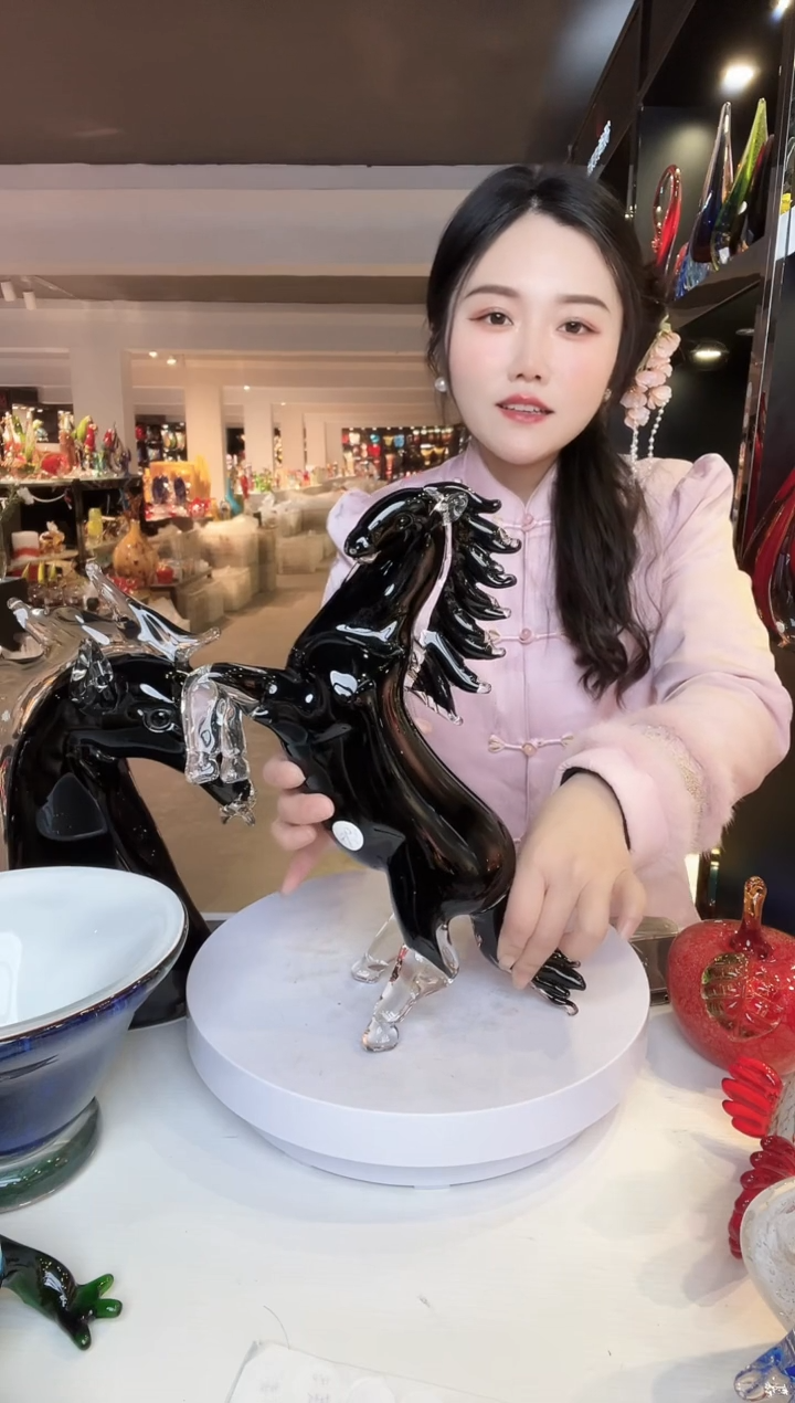 【闪购商品】茶盏琉璃摆件家居摆件