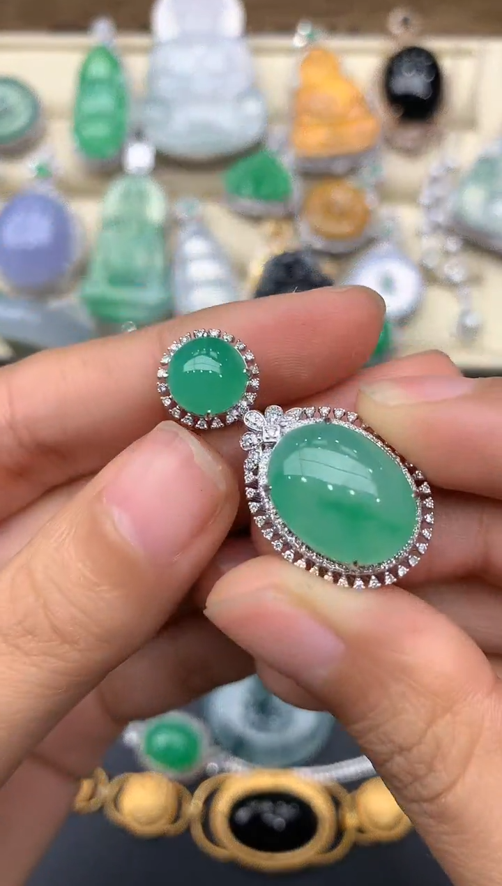 【闪购商品】翡翠颈饰18K金镶嵌274-中国好珍宝