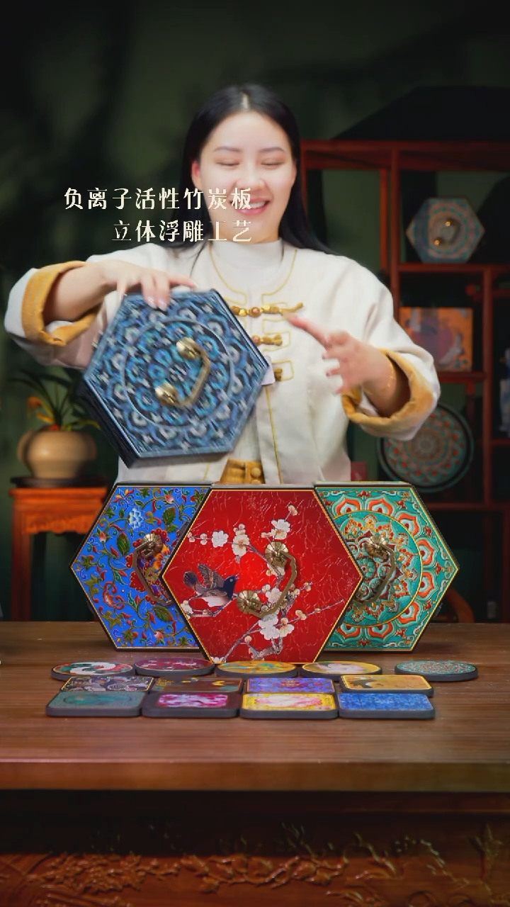 贰*壹藏贰宝随机花色杯垫