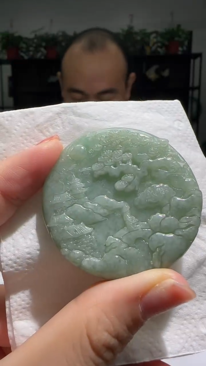 【闪购商品】翡翠颈饰未镶嵌天然翡翠A货吊坠