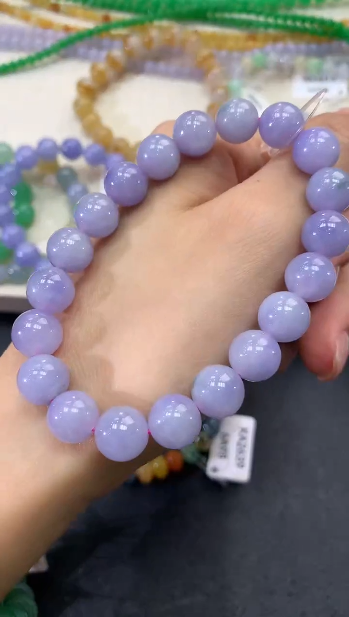 【闪购商品】翡翠手串未镶嵌w179多样性一件发紫货有色差