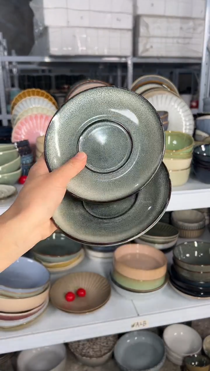 陶瓷外贸尾货瑕疵满20包邮X2 碟子