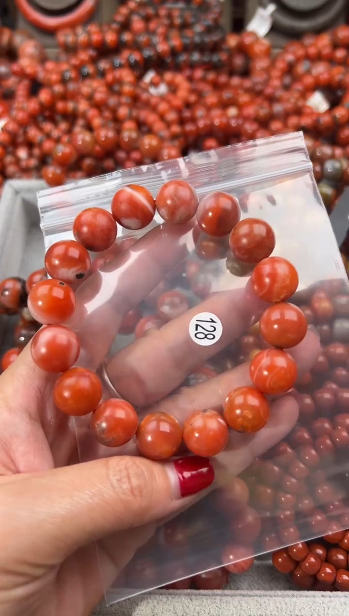 未镶嵌手串南红玛瑙13+