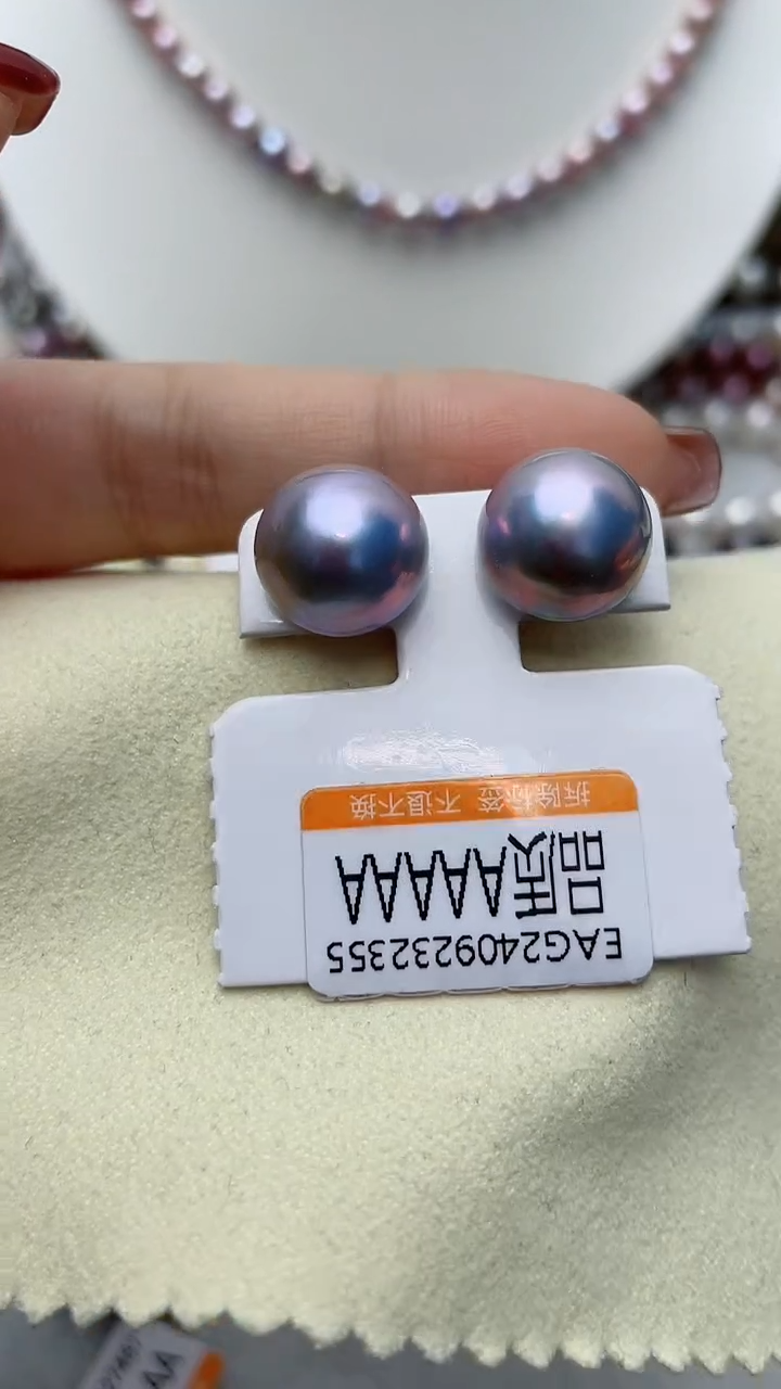 【闪购商品】拼合珍珠（马贝珠）耳饰18K金镶嵌W64