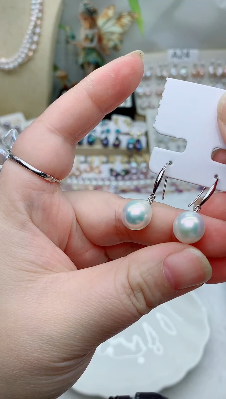 未镶嵌耳饰淡水珍珠多样性发其一【非无瑕】