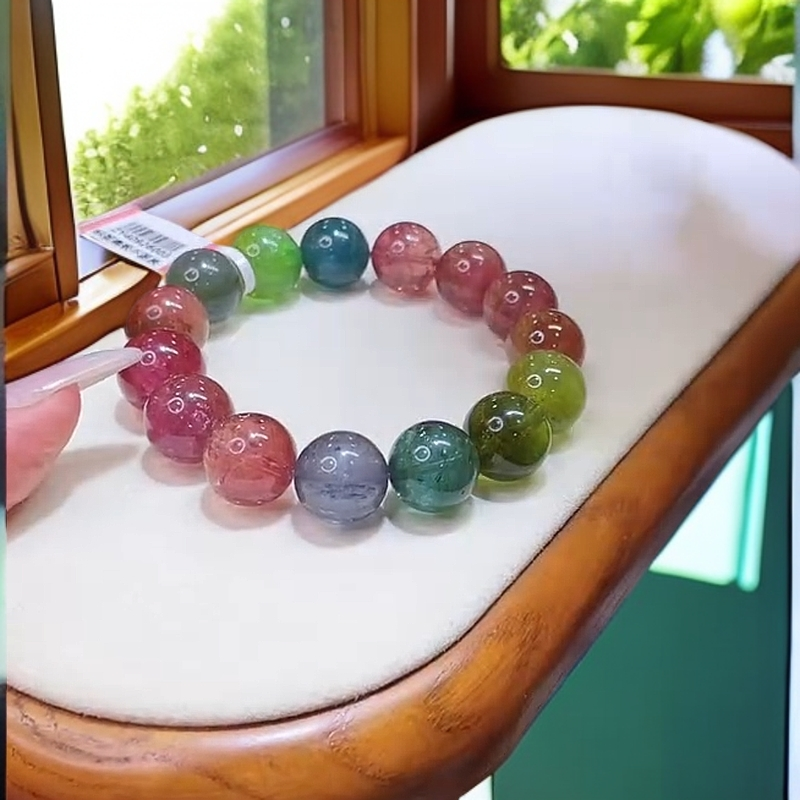 【主播推荐】碧玺手链13m左右@ZY40926003@多样性发一个