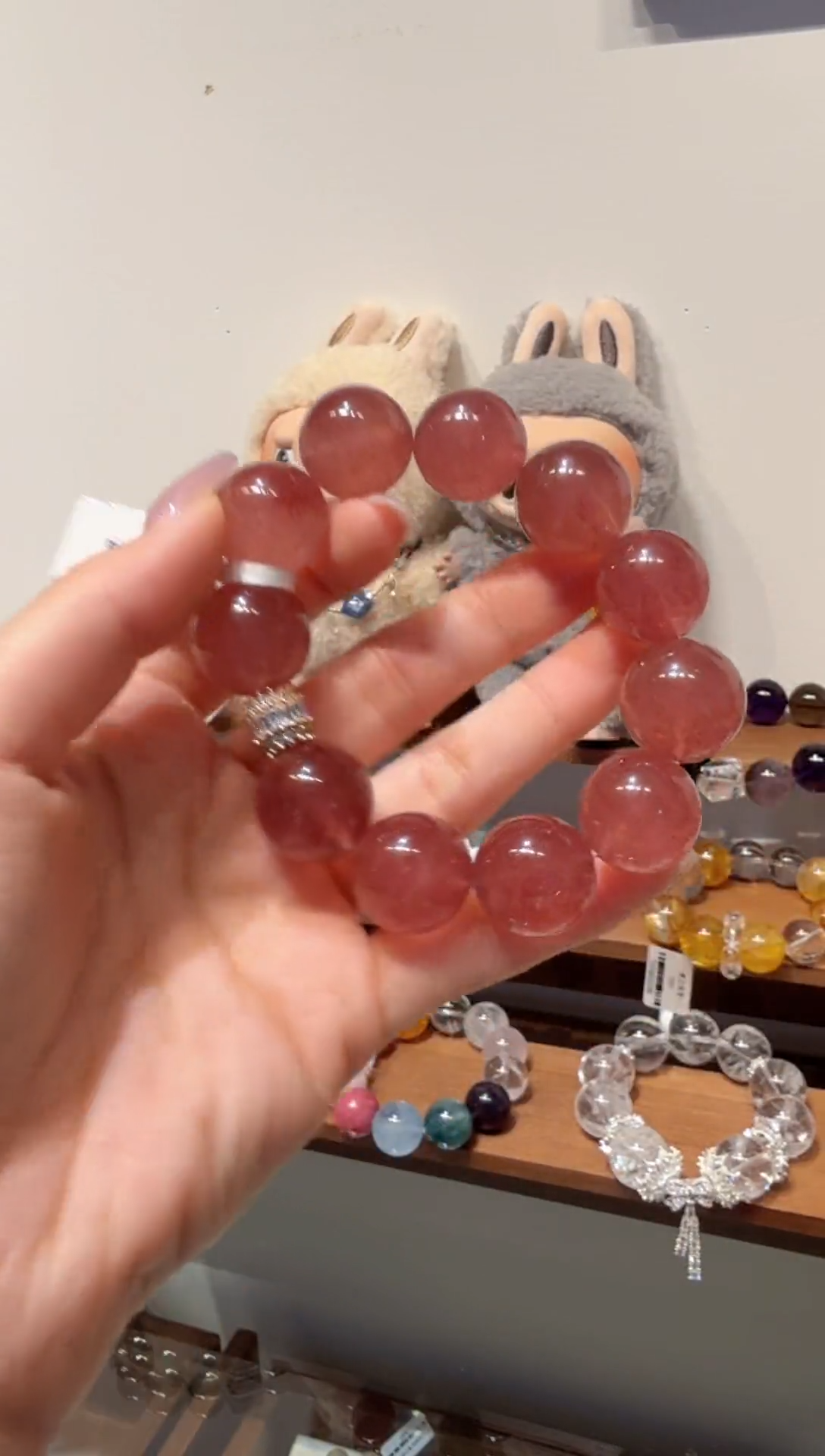 水晶手串未镶嵌拍4单发一串 多样性发货