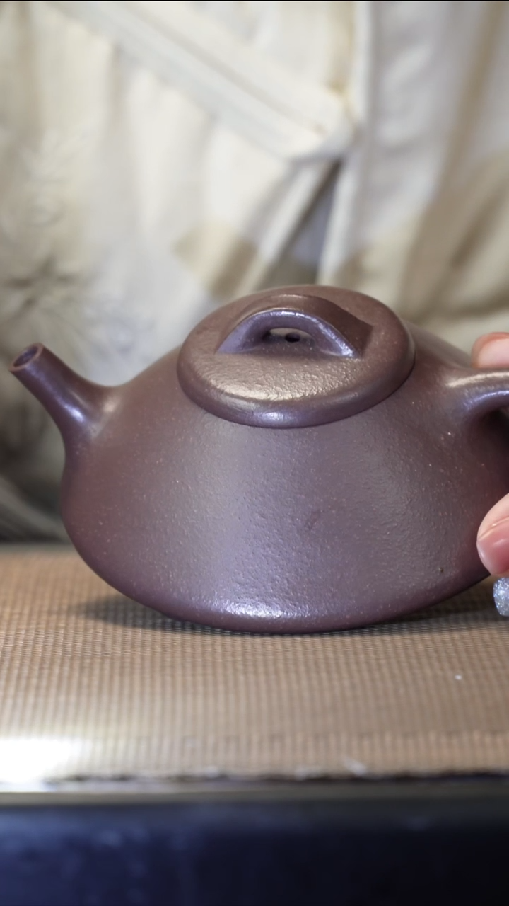 紫砂茶盏清灰憨瓢170CC