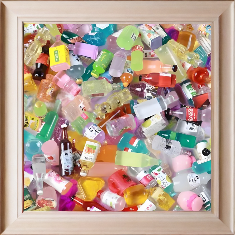 diy树脂微缩仿真迷你小酒瓶便利店摆件