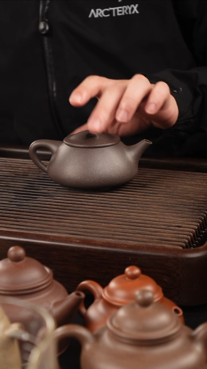 茶壶紫砂天青 泥 光明 石瓢 
