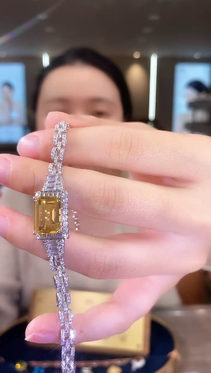 【闪购商品】水晶手链银S925镶嵌13天然宝石