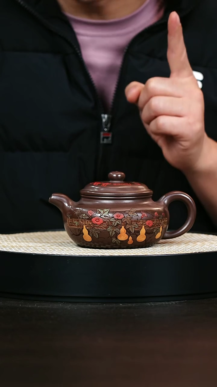 茶壶紫砂葫芦仿古260cc