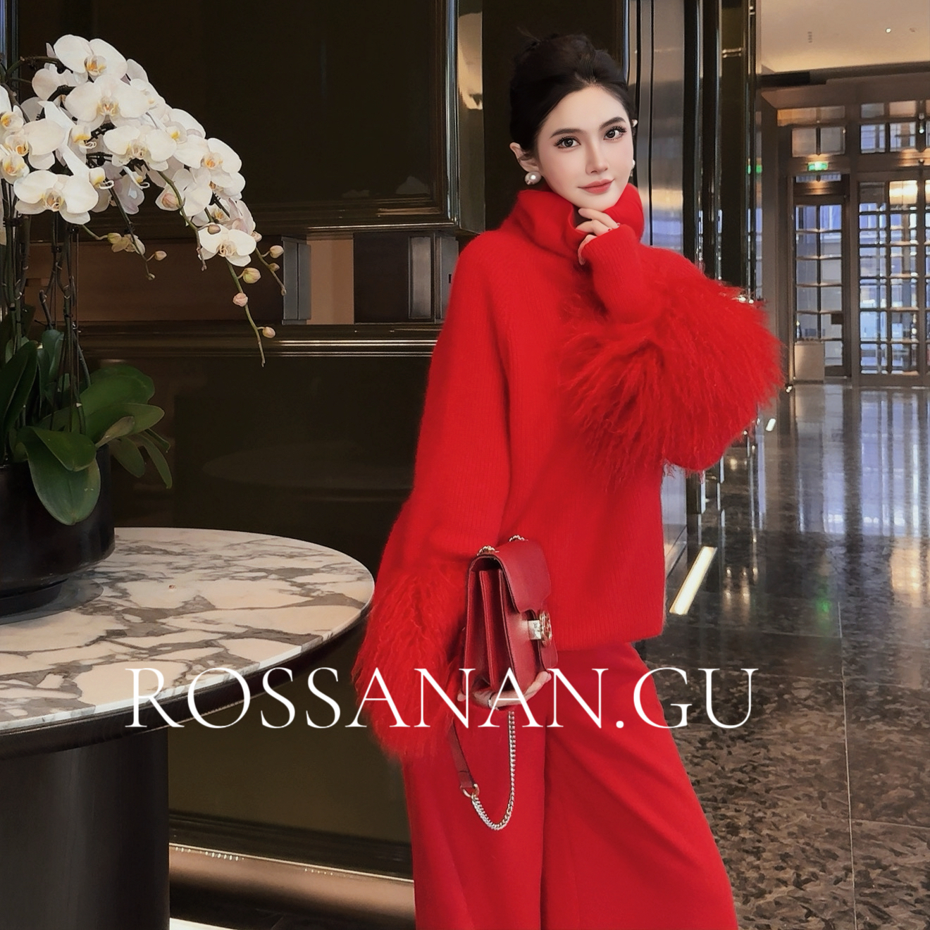 ROSAN【勃艮第女郎】土耳其安哥拉设计师款高级感时尚气质上衣