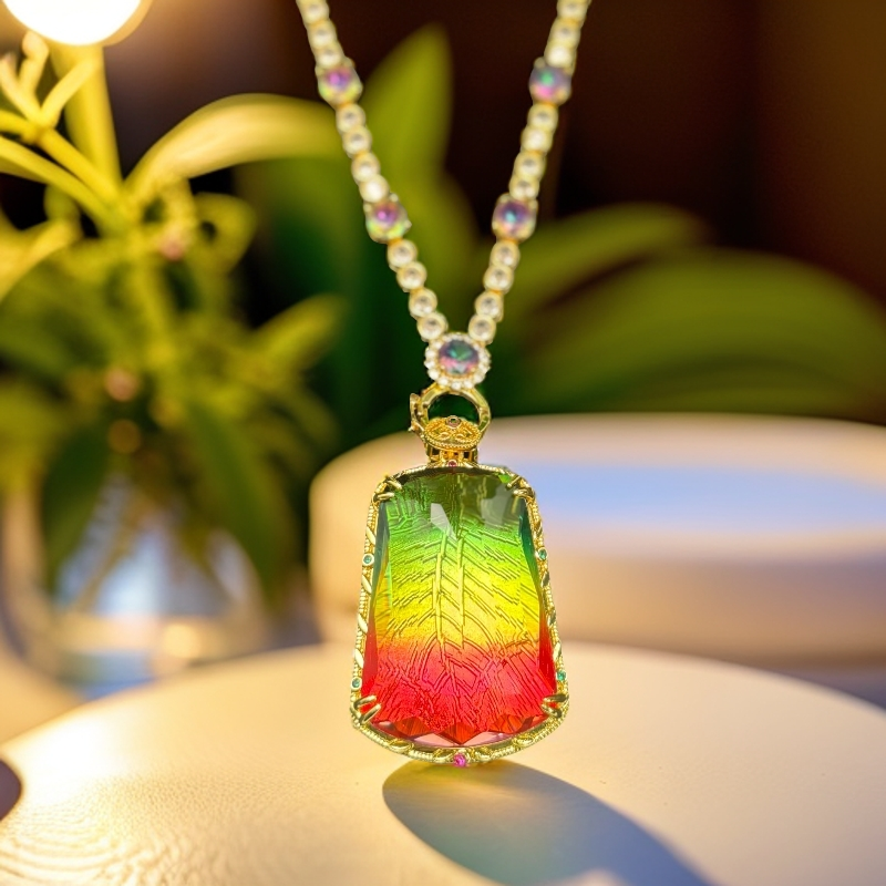 欧标奢饰国际传藏精品-极光星辰三色吊坠MX046项链轻奢小众高级感